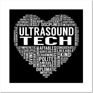 Ultrasound Tech Heart Posters and Art